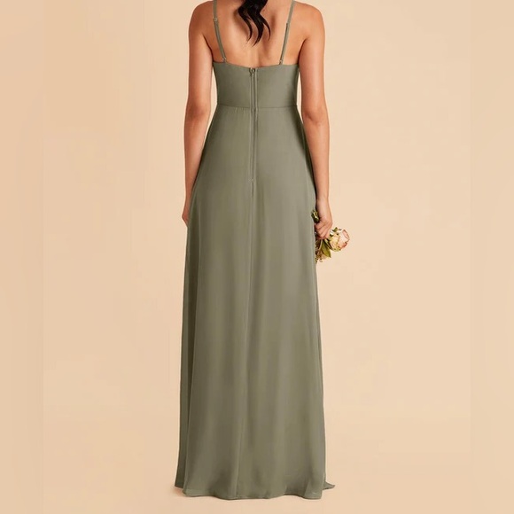 BIRDY GREY Amy Dress in Chiffon Moss Green XS NWT - Picture 3 of 5